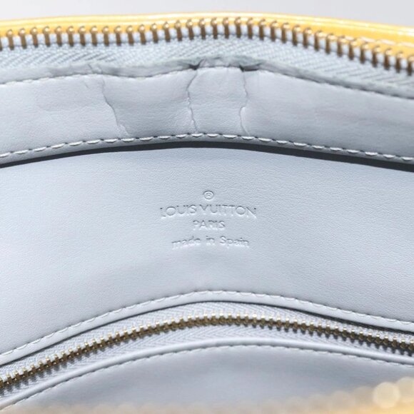 LOUIS VUITTON Monogram Vernis Houston Hand Bag Gris M91053 LV Auth 117329 - Picture 6 of 14